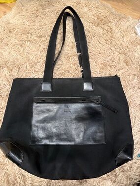 Gucci Black Canvas and Leather Tote